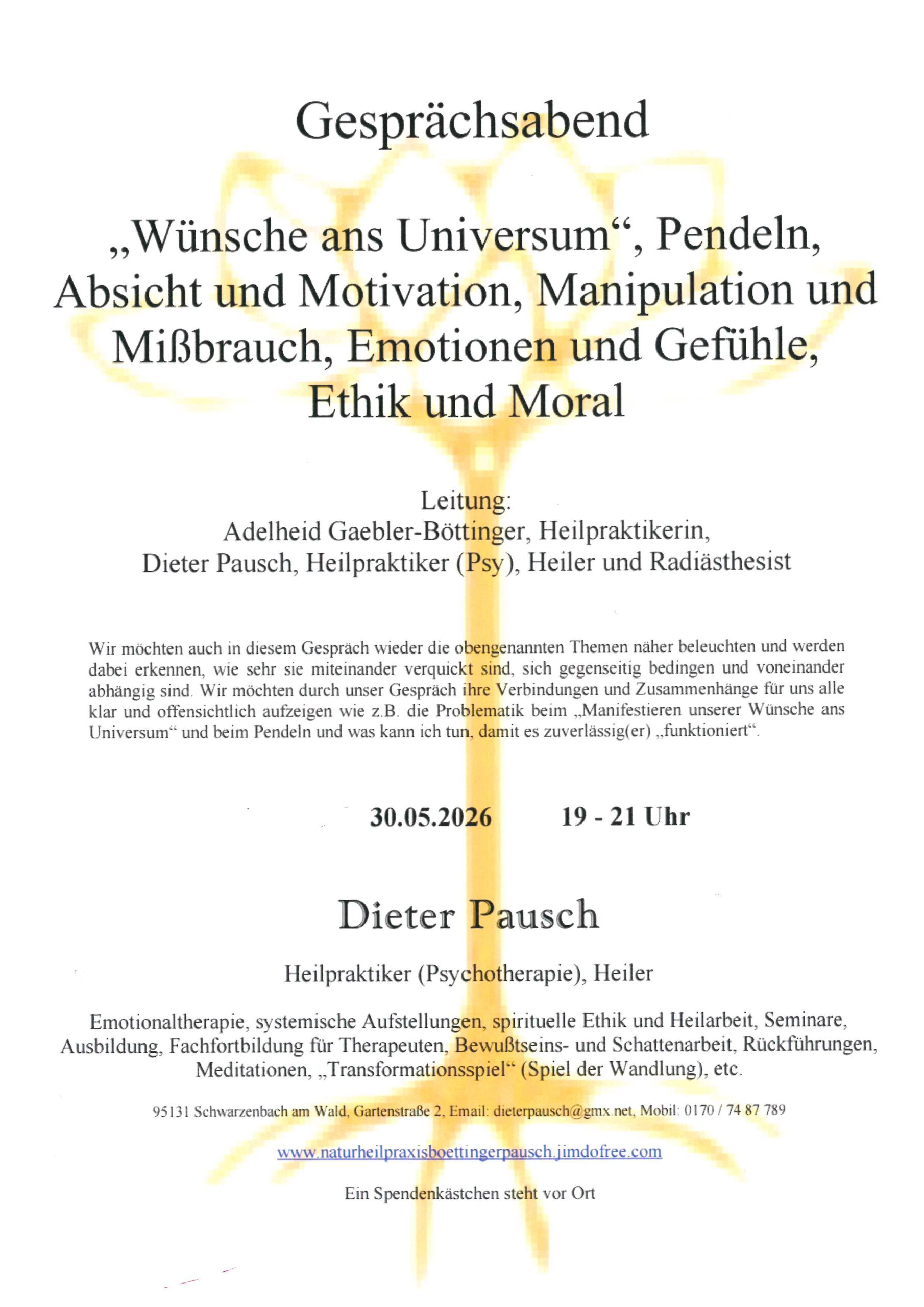 Wünsche ans Universum