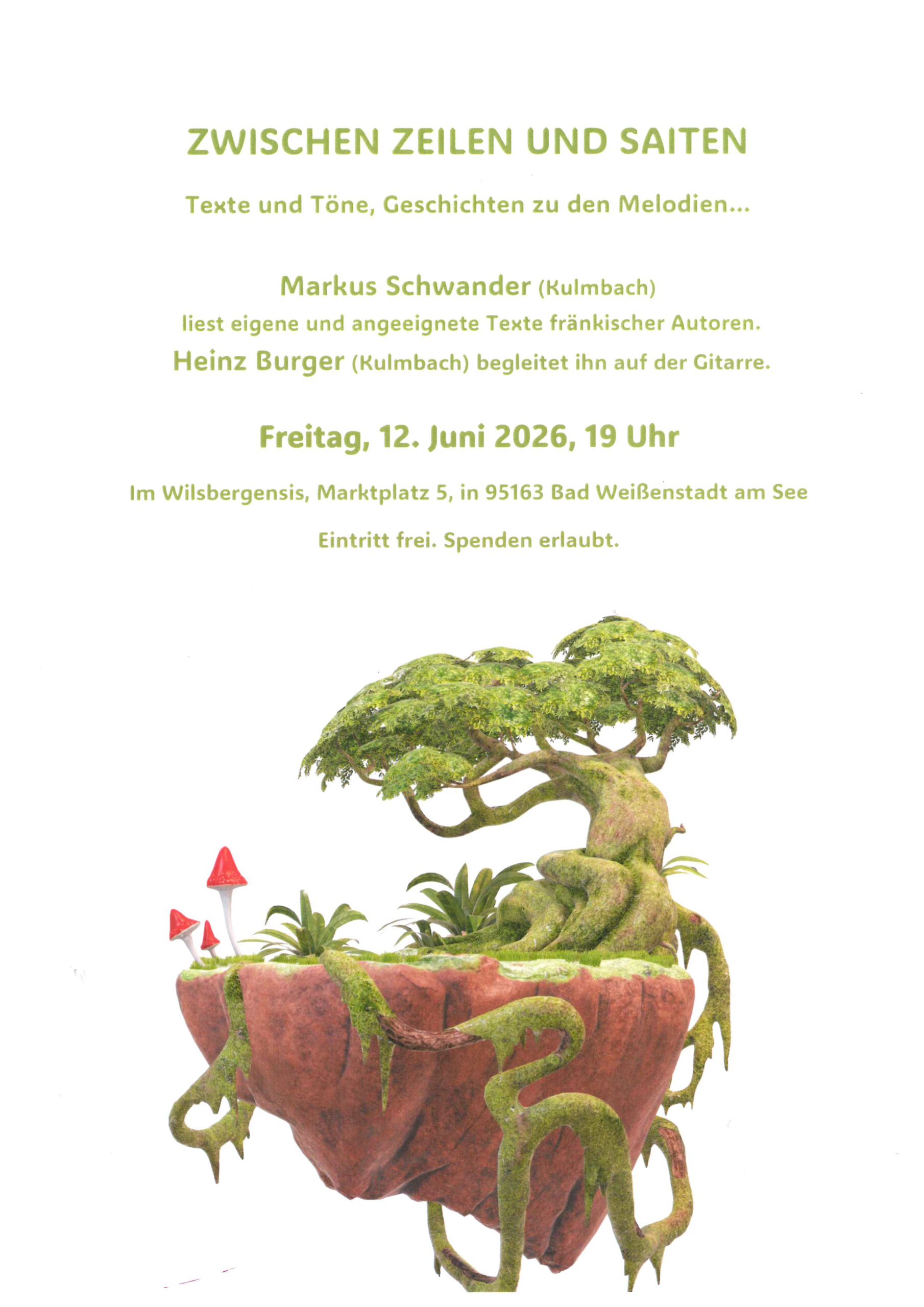 Zwischen Zeilen und Saiten
